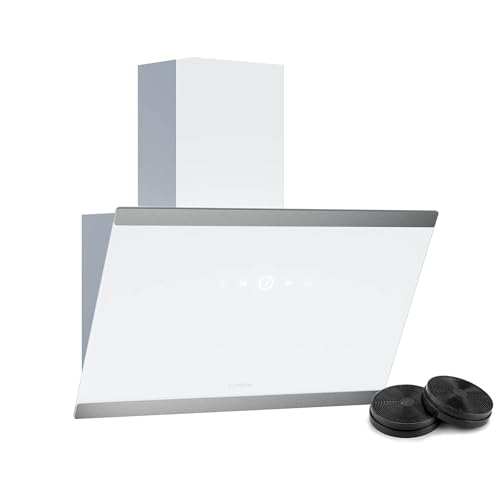 Klarstein FlashLine Dunstabzugshaube – 60 cm Kopffreihaube, Touchscreen, 524 m³/h Luftstrom, A++...