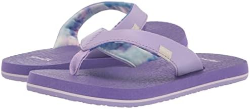 Sanuk Yoga Mat Flip-Flop, Purple, 4-5 US Unisex Big Kid | Image 6