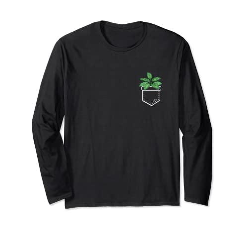 Pocket Calatheas Pflanzenliebhaber Blumengärtner Gartenarbeit Langarmshirt