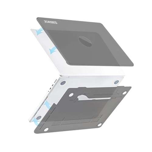 ZIBUYU® Laptop Cover Case for MacBook Air 13.6 inch with Foldable Kickstand Hard Shell Cover for Apple Mac Book M4 A3240 M3 A3113 M2 A2681 2025 2024...