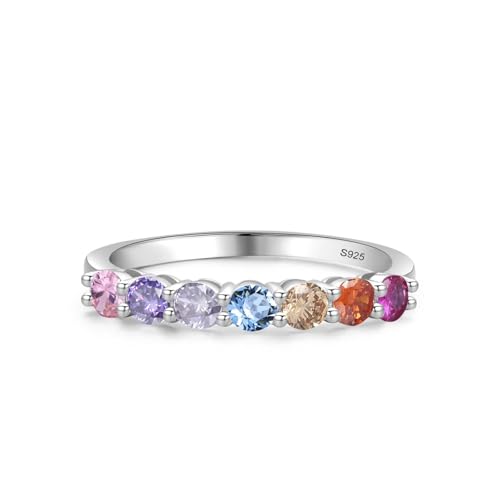Bague fiançailles argent 925 femme avec pierre zircone cubique ronde