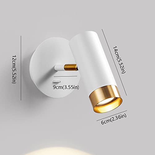 Aplique de pared ajustable LED regulable para interior y tocador de baño 7