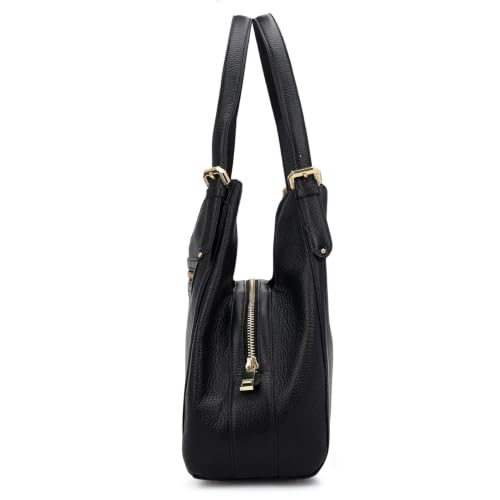 Da Milano black leather shoulder bag – image 3