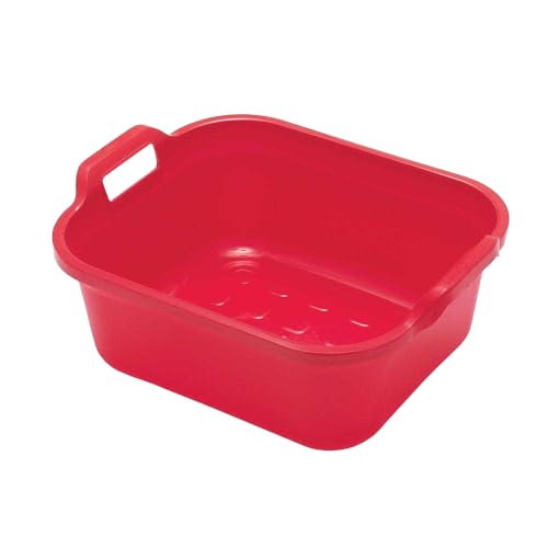 Addis Large Washing Up Bowl 10L Capacity In Roasted Red 39 x 32 x 14 cm