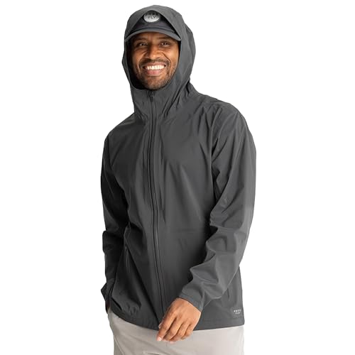 Free Fly Men's Cloudshield Rain Jacket - Fully Waterproof, Light Raincoat for Men