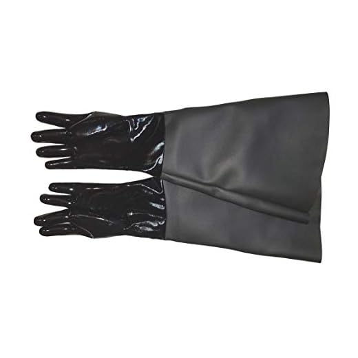 TUFF-Blast Neoprene Gloves for Sandblasting Sandblaster Sand Blast Cabinet - 8" x 26" Made in USA