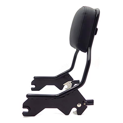 Smt- Passenger Sissybar Upright Black Compatible With 2018-2020 Harley Softail Slim Street Bob Deluxe Heritage #TOP5