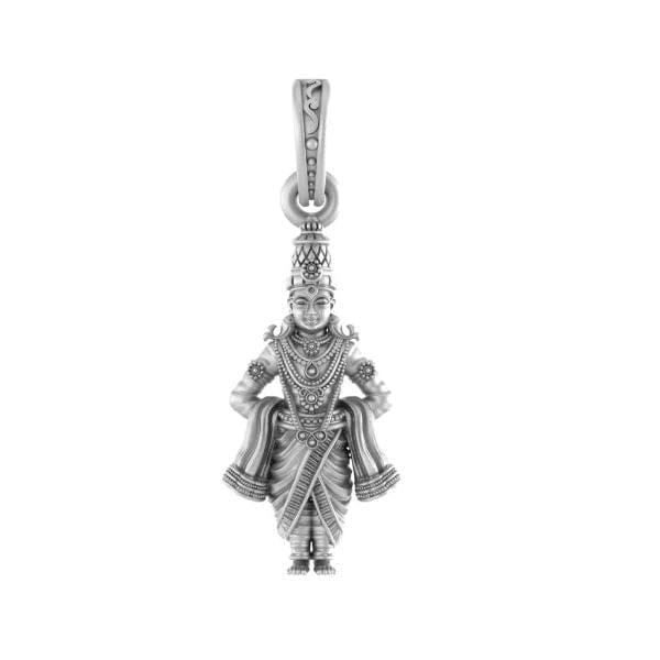 Pendentif Vitthal argent 925 pur, un bijou spirituel aux finitions de prestige
