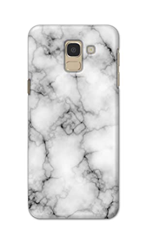 Image of Light White Marble Texture Natural Pattern Hard Back Case Cover for Samsung Galaxy J6 (2018) (5.6 inch) / Samsung On 6 (2018), J600F / DS Back Cover -(J5) VNS2230