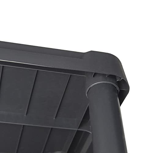 Black+Decker, 4-Tier Light Duty Storage Shelf, 50Lbs/Shelf (47”H X 22.1”W X 14.3”D), Plastic Shelving Unit #TOP5