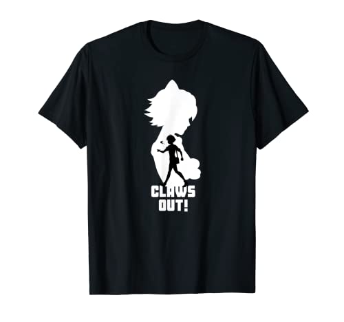 Miraculous Ladybug Silhouette Cat Noir Claws Out T-Shirt