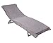 Sowel Serviette Plage pour Chaise Longue Bain de Soleil, Drap Plage èponge, 100% Coton, 220x80 cm, Gris Marine