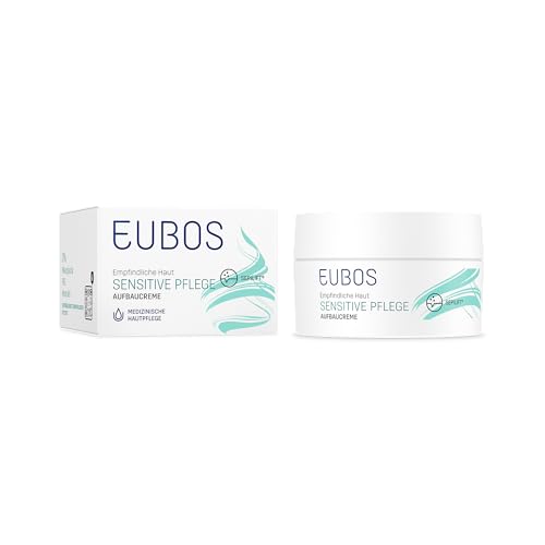 EUBOS SENSITIVE PFLEGE I Aufbaucreme I Für empfindliche und trockene Haut I Wind- und Wettercreme I Für einen glättenden Effekt von Innen I Hautverträglichkeit dermatologisch bestätigt I 50ml