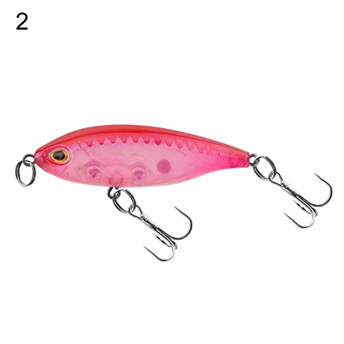 Iscas falsas, 5 peças/conjunto de 4,5 cm iscas artificiais biônicas de pesca com ganchos agudos afia