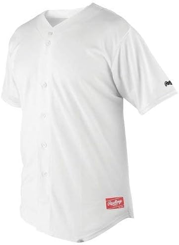 Rawlings Men's Full Button Jersey with Raglan Sleeves - Image 2
