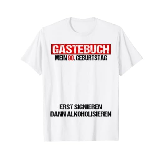 Libro de visitas 90 cumpleaños hombre mujer divertido 90 cumpleaños decoración Camiseta