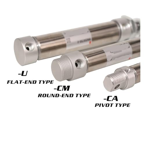 Cilindro neumático de doble acción 300mm mini pistón de acero inoxidable MA16 3