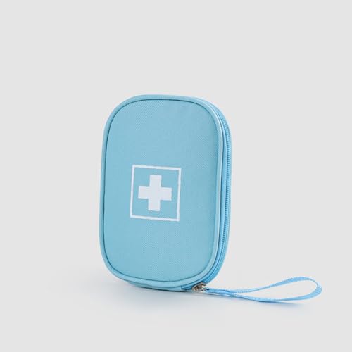 Image of First Aid Bag - Travel Medicine Bag Organizer - Empty Medical Supplies Organizer Bag Portable Travel Medicine Pouch for Home Office Kitchen Traveling Hiking Cycling Work