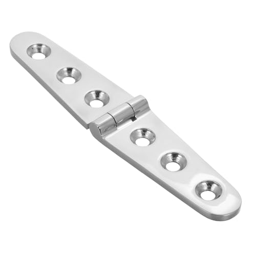 OUNONA Narrow Stainless Steel Hinge Boat Dock Hinge Marine Deck Hinge Locking Hinges Bracket