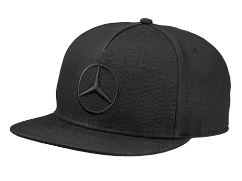 Mercedes-Benz Flat Brim Cap schwarz Baumwolle (Bio)
