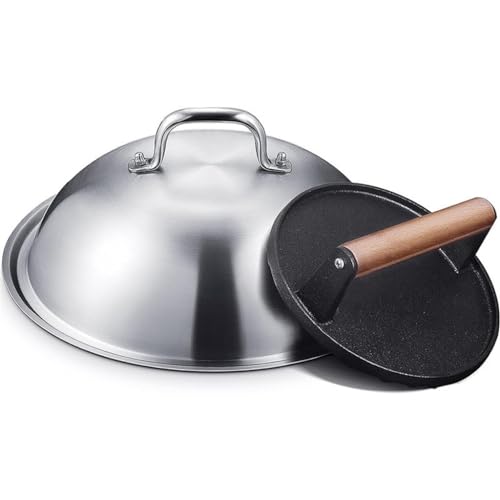 Outils de Barbecue en Acier Durable et Assiette de Présentation Traitée - 3