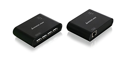 Réseau émetteur et récepteur noir Iogear Guce64 extenseur USB Mac Windows