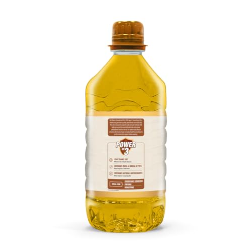Image of Del Monte Cold Pressed Groundnut (Peanut) Oil 5L,Kolhu /Kacchi Ghani /Mara Chekku /Ganuga|100% Pure & Unrefined|Nutty Flavour & Aroma|Good For Heart Health (Pack of 3)