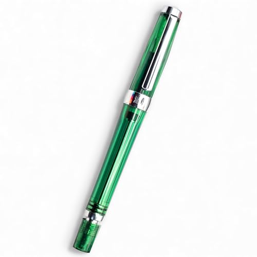 Image of Venti Fountain Pen - Acrylic Luxury Pen,VAC Filler, Schmidt Nib (Fine),Vaccum Filling, Best Pen Gift Set for Men & Women, Professional, Executive, Office, Nice Pens,Return Gift (F013-Green)