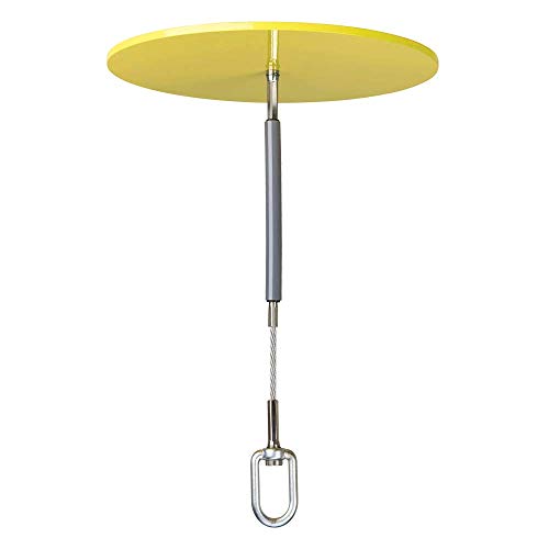 Image of Peakworks Safe, Removable, Reusable, Lightweight, Steel Drop Thru Anchor, Yellow, 12 inch x 8 inch, V8223145