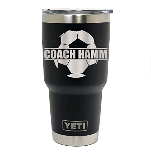 Personalized soccer coach or player gift stainless steel tumblers