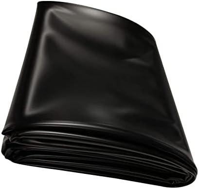 MAYKAR Pond Liner 4.7 Mil HDPE, Fish Pond Liners for Outdoor Ponds, Highly Flexible, Water Garden Pond Liner Black, Natural Looking Ponds, 3x6m 4x9m 6x8m (Size : 1x1m/3x3ft)