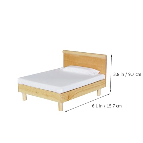Cama doble de roble Toyvian accesorio de simulación premium 2