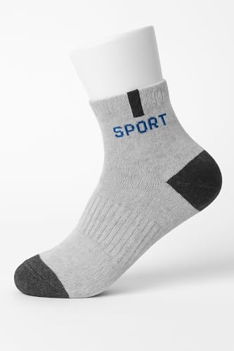 Image of 5 Pairs Sports Cotton Ankle Length Socks for Men, Pack of 5., Assorted
