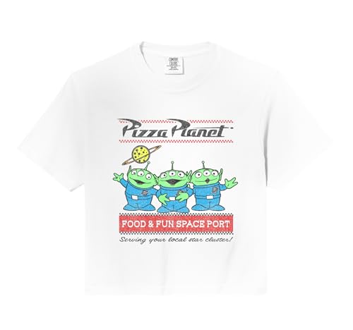 Disney Pixar Toy Story Pizza Planet Aliens Comfort Colors Crop Top