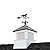 30" Square Manchester Vinyl Cupola with Black Aluminum roof and Black Aluminum Horse Weathervane by Good Directions