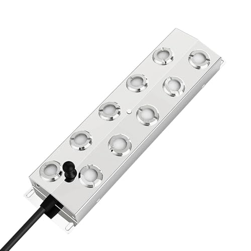 MATYASIGO 2/3/4/6/8/10/12 Head Ultrasonic Mist Maker Fogger Water Fountain Pond Fog Machine Square Atomizer Air Humidifier For Aquarium (10Head 45V)
