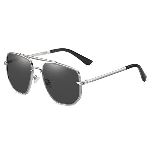 Lunettes de soleil anti glare en métal pour conduite masculine