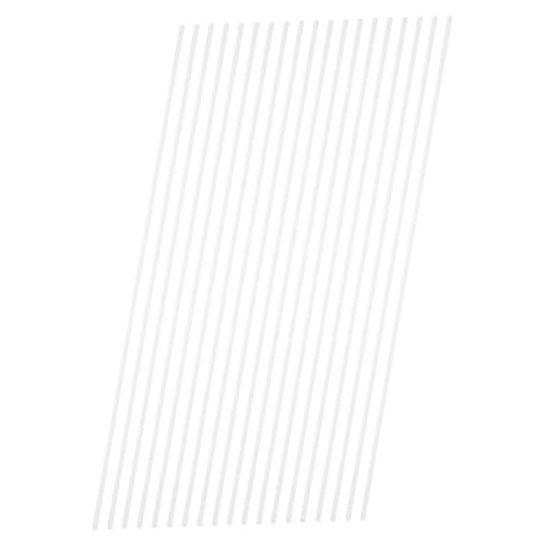 Veemoon Abs Hollow Square Tube Set 20pcs DIY Table Tube Material Sturdy Versatile