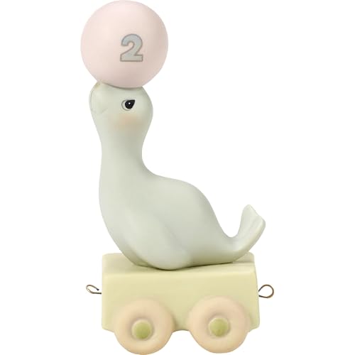 Precious Moments 'God Bless You On Your 2nd Birthday' Train Figurine, Heartfelt Anniversary or Birthday Gift, Porcelain Collectible, 142022