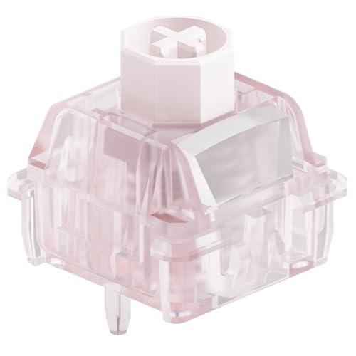 Image of OOCTPK Chilkey WS Flux HE Hall Effect Switches: Linear Factory Pre-Lubed Magnetic Keyboard Switches, Freely Setting Pre-Travel Key Switch for Rapid Trigger HE Gaming Keyboard (15 Pcs, Pink)