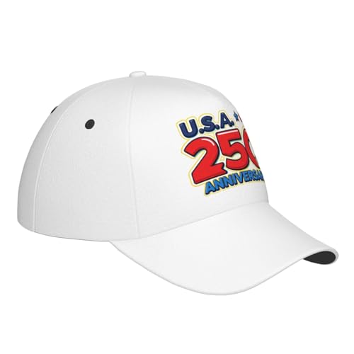 Image of USA Flag Baseball Cap American Patriotic Trucker Hat Father Dad Mother Mom Adjustable Sportswear Hat for Men Women Adults