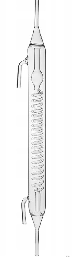 Graham Condensador 570 mm + Juego de mangueras (PVC + silicona) | Aparato de destilación en espiral | Destilador de alcohol