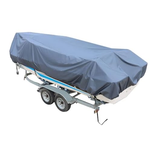 marddpair Heavy Duty PEVA Waterproof Boat Cover 14-16ft Long 90 Beam Width Replacement for V-Hull Fishing Boat V-Hull Tri-Hull Runabout Bass Boat Fish Ski Pro-Style Bass Boat Gray