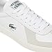 Lacoste Men's Baseshot Pro Leather Sneakers, White & Off White, 9