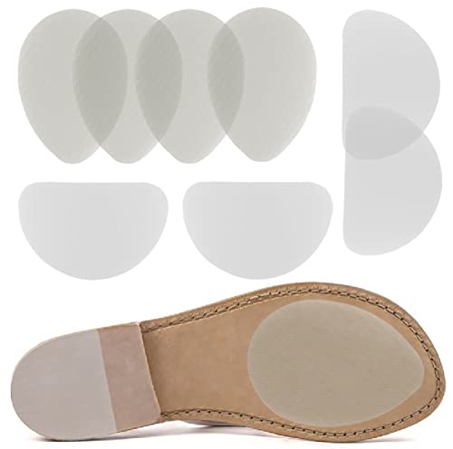 Non-Slip Shoes Pads Sole Protectors Adhesive, High Heels Anti-Slip Shoe Grips (Clear - 4pairs)