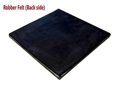 StonKraft Collectible Black Natural Granite Stone & White Marble Chess Board Without Pieces, Decorative Stone Chess - Image 4