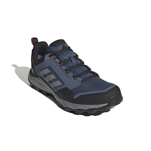 adidas Homme Terrex Tracerocker 2 Gore-TEX Trail Running Shoes, Wonder Steel/Grey Three/Semi Impact Orange, 39 1/3 EU