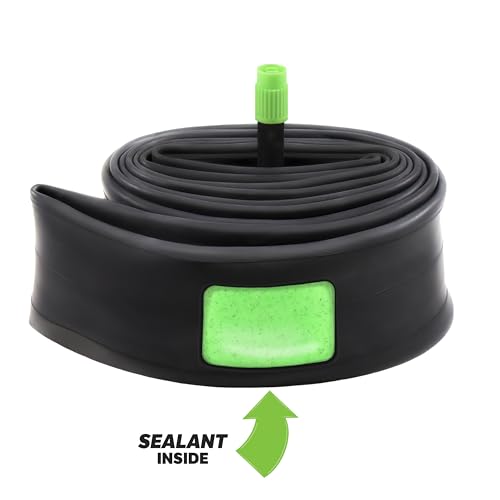 Slime 30088 Bike Inner Tube with Slime Puncture Sealant, Extra Strong, Self Sealing, Prevent and Repair, Schrader Valve, 27.5 (650b) x 2.0-2.4