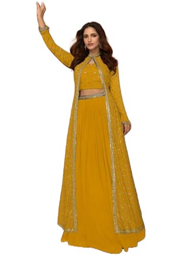 Costume de fête Anarkali en soie Chinon 10818 pour femme élégante
