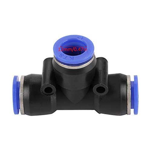 ERGAOBOY 5 Pcs 10mm OD Pneumatische Kogelkraan, Push To Connect Regelklep Fittingen (BUC10 Connectors